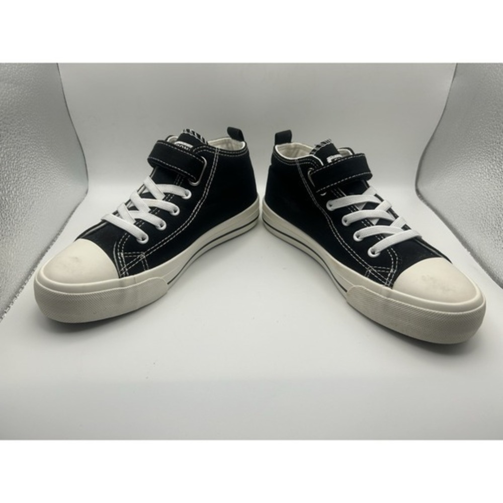 Fashion Fefoe Canvas Sneakers Youth SZ 3 Black Low Top Casual Shoes‎